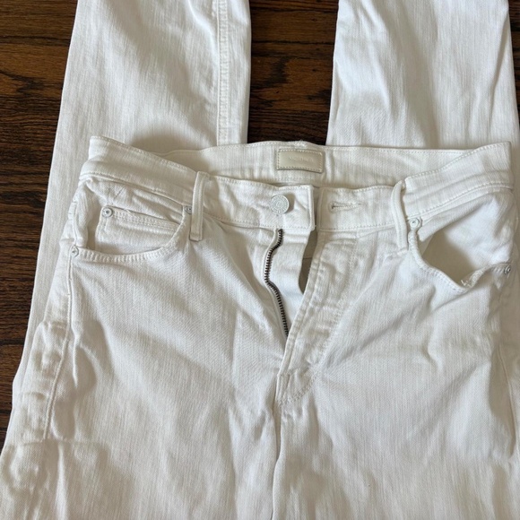 Mother White Skinny Jeans